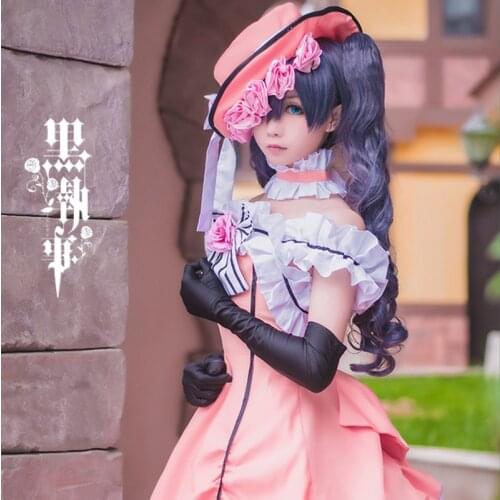 Anime Black Butler Ciel Phantomhive Cosplay Dress Kuroshitsuji Women Lady Lolita Maid Dresses Uniform Cosplay Costumes