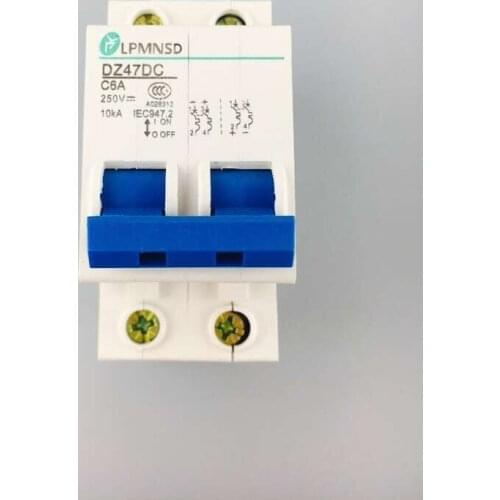 DC 2P 6A Solar Energy Circuit breaker MCB 2 Poles DC air switch