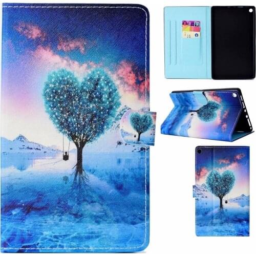 Case For Amazon All-New Kindle Fire HD 8 HD8 2017 7th Generation Case PU Leather Stand Cover Funda For kindle Fire HD 8 2016