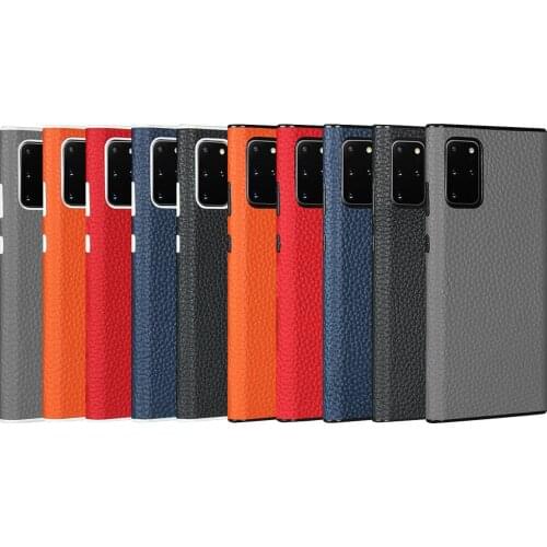 2021 New Style Real Cowhide Fits The Soft TPU Mobile Phone Case For Samsung Galaxy S20 Plus S20 Ultra Note20 Ultra