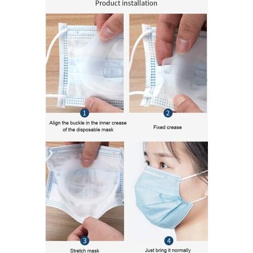 PCS 3D Mouth Mask Support Disposable Bracket Mask Holder Inner Bracket Breathing Assist Help Inner Pad Breathable Valve Popular