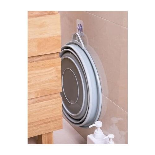 Dia23/28.9/35.6cm Folding Washbasin Portable Travel Plastic Basin Telescopic Basin Wash Foot Bath Basin Home Folding Wash Basin