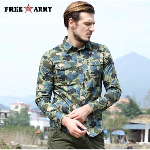 Мужские шелковые рубашки Free Army China At AliExpress