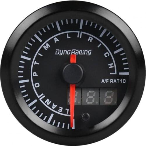 7 Colors Air Wear Resistant Fuel Ratio Gauge Narrowband Round 7 Colors Digital Air/Fuel AFR Meter for Car Accessories