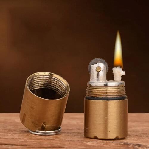 2 piece per bag mini portable kerosene lighter with key chain lighter creative ladys smoking gift (no fuel)