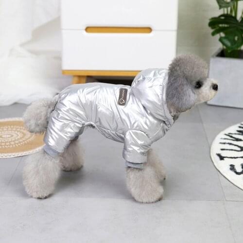 New Autumn Winter Dog Clothes For Small Dogs Boy Girl Teddy Hoodie Fleece Keep Warm Thick Jumpsuits Puppy Outfit Pet Clothing