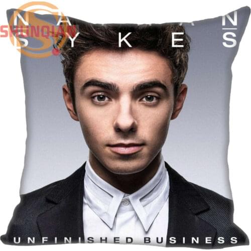 New Arrival Nathan Sykes Pillowcase Wedding Decorative Pillow Case Customize Gift For Pillow Cover 35X35cm,40X40cm(One Sides)
