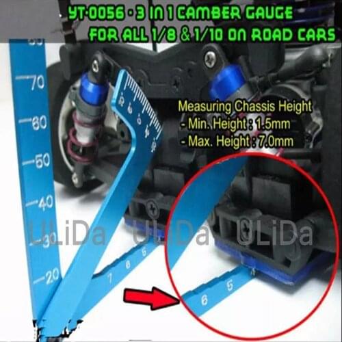 New Set Up Tool chassis Suspension Wheel Camber Ride Height YT-0056 1/8 1/10 RC Car