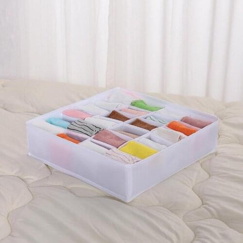 NEW Washable Socks Organizer Foldable Non-woven Bra Scarfs Underwear Storage Box Wardrobe Cabinet Drawer Closet Organizer