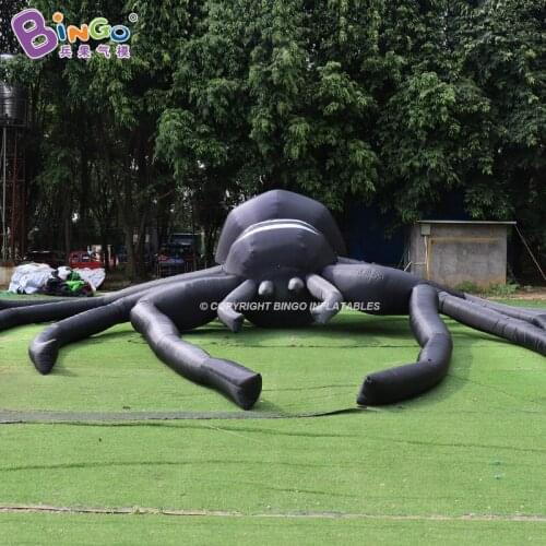 Factory Wholesales Giant Inflatable Black Spider / Blow up Spider Balloon Toy for Halloween Decoration