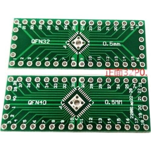 10PCS QFN32 QFN40 to DIP32 DIP40 0.5MM adapter Socket Adapter plate PCB Transfer Board