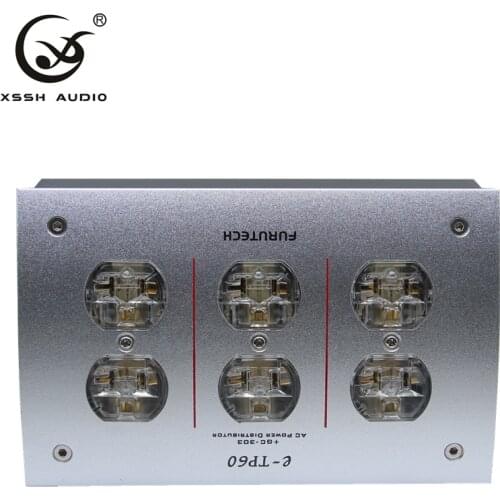 XSSH Hi-end e-TP60 GC-303 AC Power Distributor AC 220V 50/60Hz 15A 15 amp IEC inlet electrical plug socket power filter