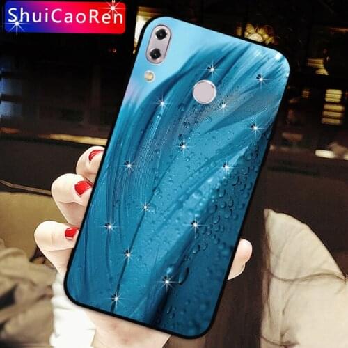 Luxury Rhinestone Case For Asus Zenfone Max Pro M2 ZB631KL ZB633KL ZB602KL 5Z ZS620KL ZE620KL Bling Diamond Black Cover