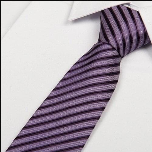 SHENNAIWEI 8cm 2016 new fashion purple tie striped ties mans neckties wedding luxury