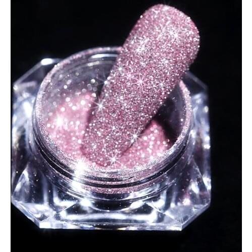 1 Box Reflective Glitter Nail Crystal Diamonds Powder Super Shiny Holographics Glass Micro Drill Powder For Nails Decorations