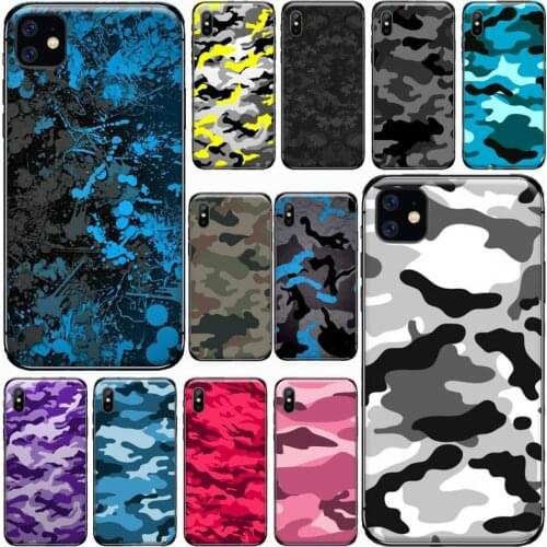 Military Army Camo Camouflage Pattern Phone Case for iPhone 11 12 pro XS MAX 8 7 6 6S Plus X 5S SE 2020 XR