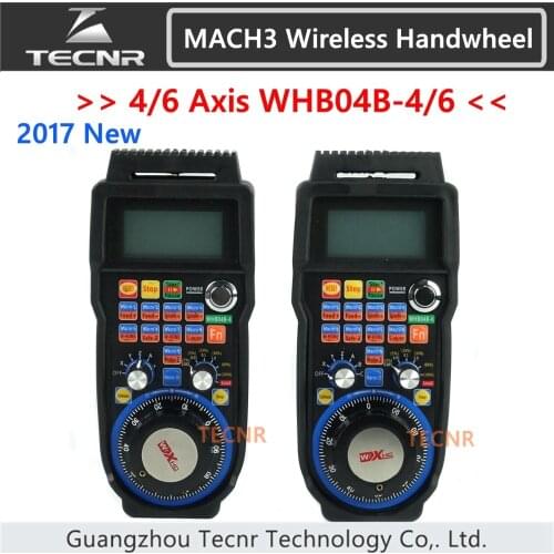 XHC CNC handwheel wireless Mach3 MPG pendant handwheel for milling machine 4 6 axis MPG WHB04B-4 WHB04B-6