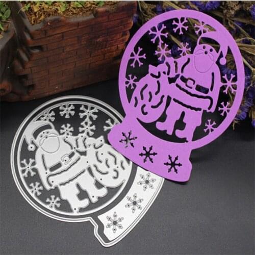 YINISE Christmas Man Metal Cutting Dies for Scrapbooking Stencil DIY PAPER Cards Album MAKING Craft Embossing CRAFT SUPPLIES