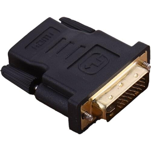 1pcs AT 24 5 pin DVI Male to HDMI Female M-F Adapter Converter for HDTV high quality connector