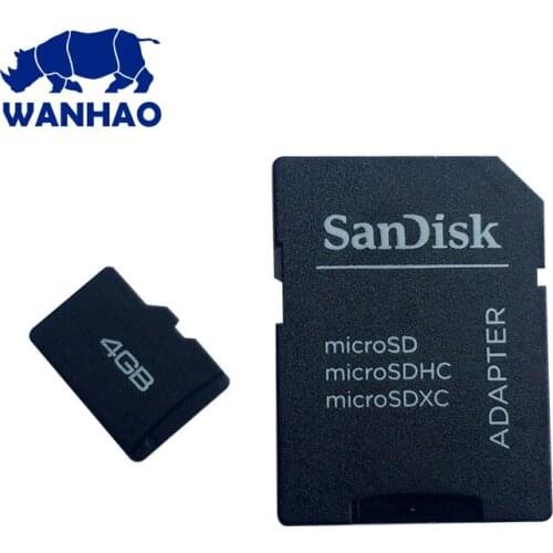 1pcs Wanhao 3D Printer 4G SD card / Memory card