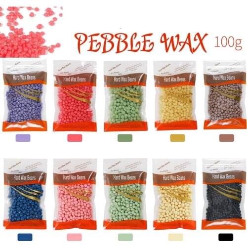 100G/pack Chamomile Flavor Free Paper Solid Depilatory wax Beans Hard Wax beans solid wax Bean for body Hair epilation Removal