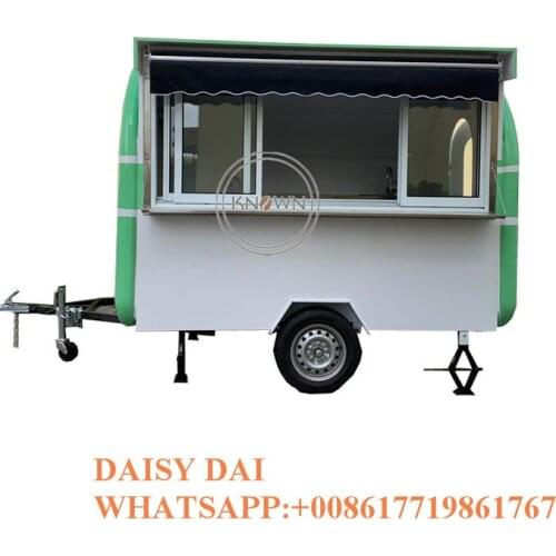 280CM length mobile fast food trailer food cart ice cream truck for sale