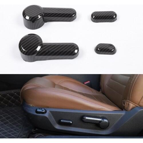 For Ford Mustang 2004-2014 Car Electric Seat Adjust Switch Button Decoration Cover Styling Auto Accessories 4pcs
