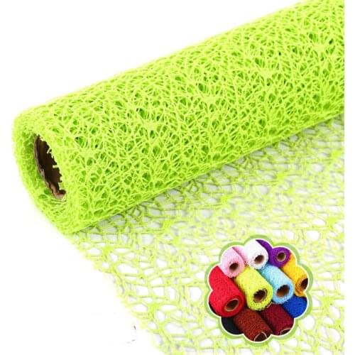 Kindergarten Decoration Jacquard Mesh DIY Flower Gift Decoration Wrapping Crepe Papers Mesh Handmade Materials Flowers Material