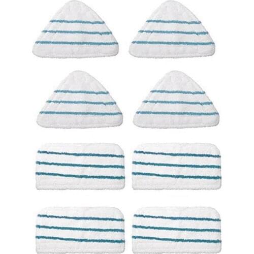 8 Pcs Steam Mop Clean Cloth Pads for Black+Decker Steam Mop FSM1610 1630 Washable & Reusable Replacement Mopping Cloth