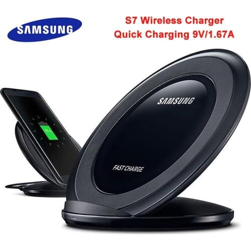Samsung Qi Wireless Charger Standard Pad Fast Charge For Galaxy S7 S6 Edge S20 S10 S9 S8 plus S20FE S20 Note 20 Ultra 8 9 10 10