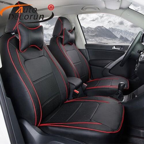 AutoDecorun PU leather cover seat for suzuki jimny accessories car seat cover sets Custom fit cushion seat support covers 13PCS