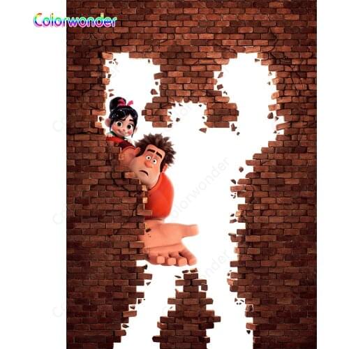 Colorwonder Ralph Breaks the Internet Photo Background Baby Shower Happy Birthday Party Custom for Children Photography Backdrop