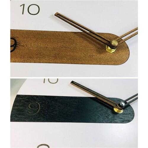 Wood Wall Clock Modern Design Nordic Style Silent Clock Round 30cm Room Decoration Wall Clock E7