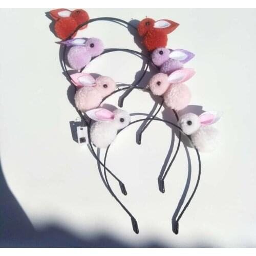 Childrens Sweet Hairpin Gift Halloween Party Decoration Rabbit Luminous Lovely Animal Headdress Light Animal Headband