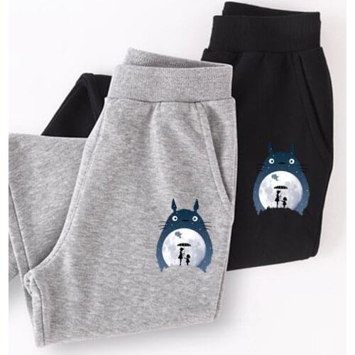 Kids long pant Totoro anime clothes baby girls casual cotton trousers girl spring autumn pajamas pants