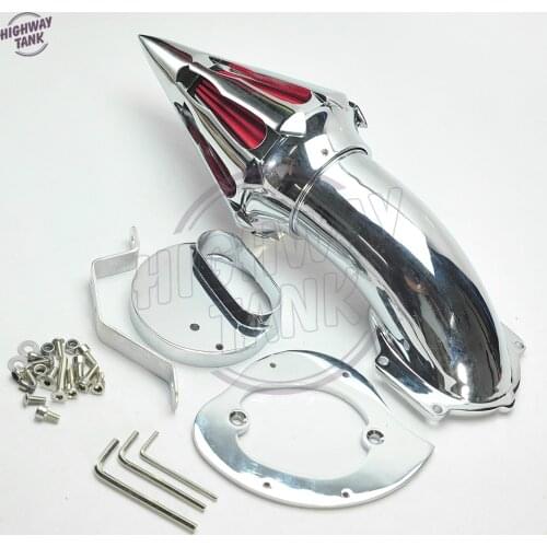 Chrome Aluminum Motorcycle Spike Air Cleaner Intake Filter case for Yamaha V-star Dragstar 1100 XVS1100 Classic Custom