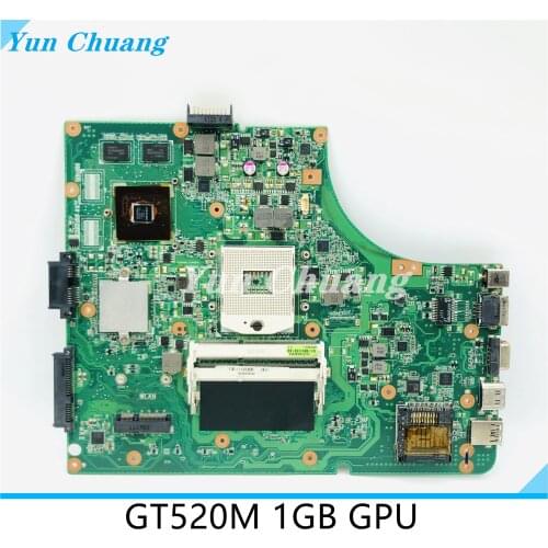 K53SV Motherboard REV 3.1/3.0 GT520M For Asus K53S A53S K53SV K53SJ P53SJ X53S laptop Motherboard K53SV Mainboard test 100% ok