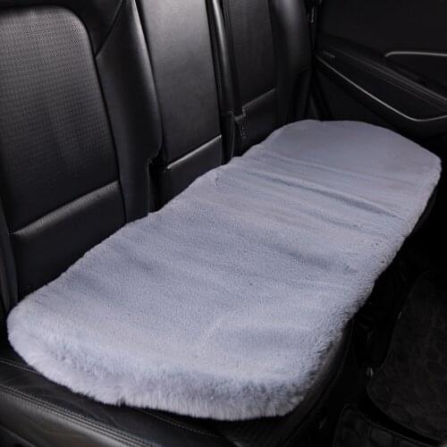 KAWOSEN Faux Rabbit Fur Car Rear Seat Cover, Cute Car Interior Accessorie Car Cushion Cover Styling,Plush Seat Covers FFSC03