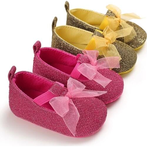 Toddler Soft Soled Walking Shoes Bowknot Baby Girl Shoes Breathable Anti-Slip Casual Sneakers first walkers Baby Shoes