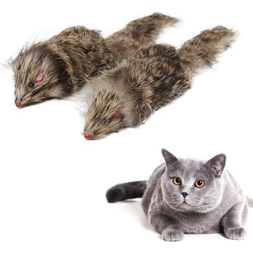 Legendog Cat Supplies Plush Realistic Mouse Toys Funny Fake Mouse Pet Toys Cat Supplies Pet Interactive Toys Cat Accessories