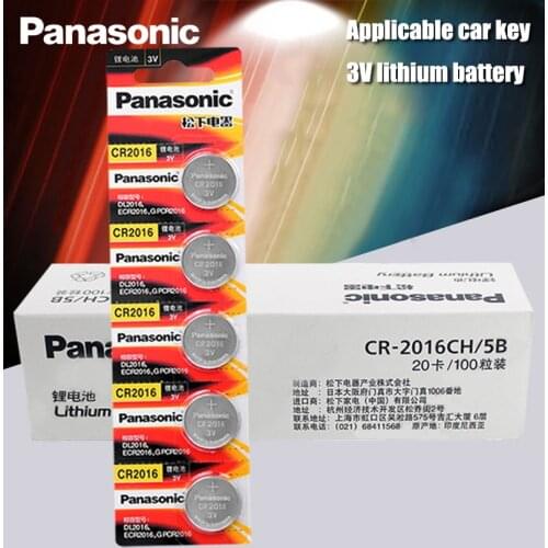 Panasonic Top Quality Lithium Battery 100PCS/LOT 3V cr2016 Button Battery Watch Coin Batteries cr 2016 DL2016 ECR2016