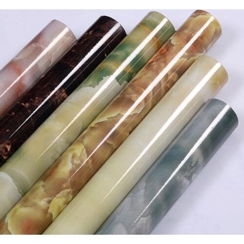Marble Self Adhesive Wallpaper Removable Kitchen Vinyl Oil Proof Wall Sticker Table Lining Contact Paper Roll (60*200 cm)