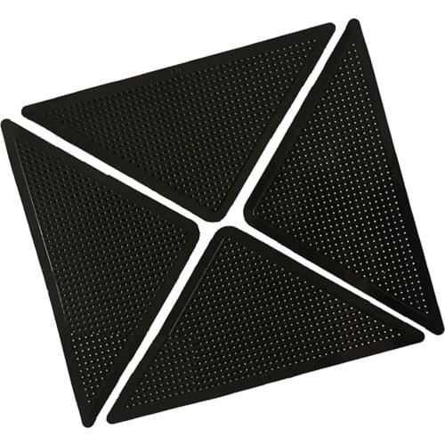 Floor Rug Mat 4PCS Grippers Reusable Washable 952 Silicone Pads Non Slip Silicone Grip for Home Bath Living Room Carpet Pad