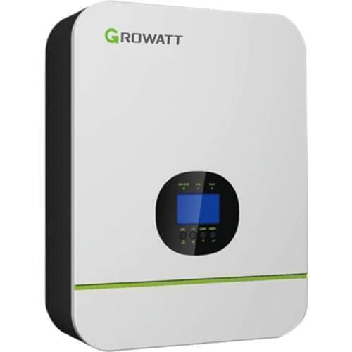 American Standard Growatt Solar Hybrid Off Grid Inverter 3000W 110V 24V 48V MPPT Charge Controller Pure Sine Wave SPF3000TL LVM