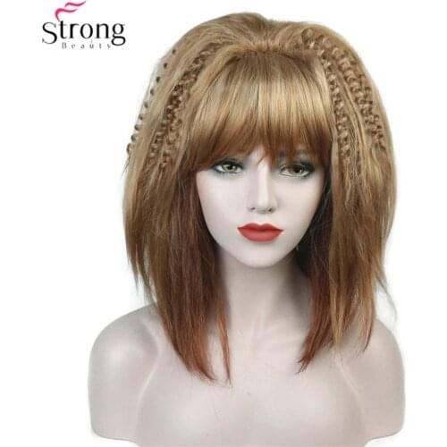 StrongBeauty Lolita Wigs Cosplay Alla Pugacheva Hairstyle Blonde Party Wig Halloween Womens Synthetic Hair