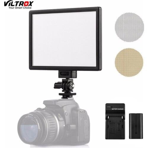 Viltrox L116T LED Photography Video Shooting Lighting LCD Display Panel Day light Camera Photo DSLR DV Studio Lamp With Batter