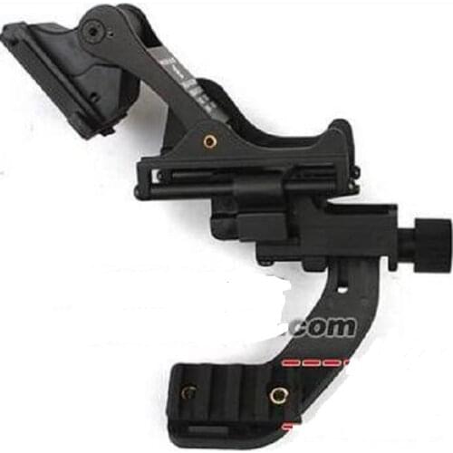 Outdoors Tactical NVG Pineapple Mirror 20mm Fishbone Guide Rail J Arm Metal helmet Mount