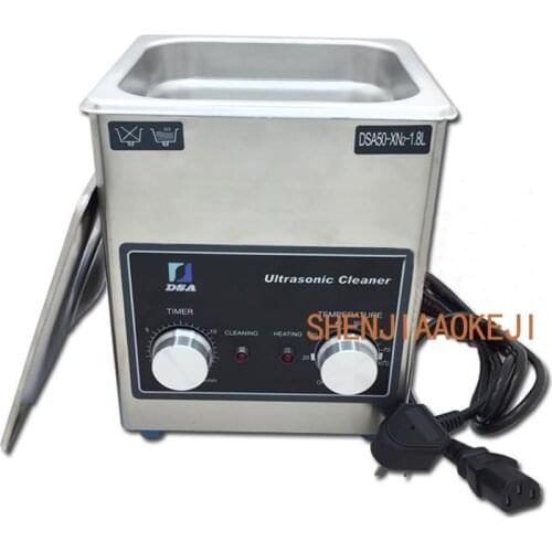 Ultrasonic cleaning machine 1.8L capacity Heating timing high power Industrial stainless steel cleaning machine 220V
