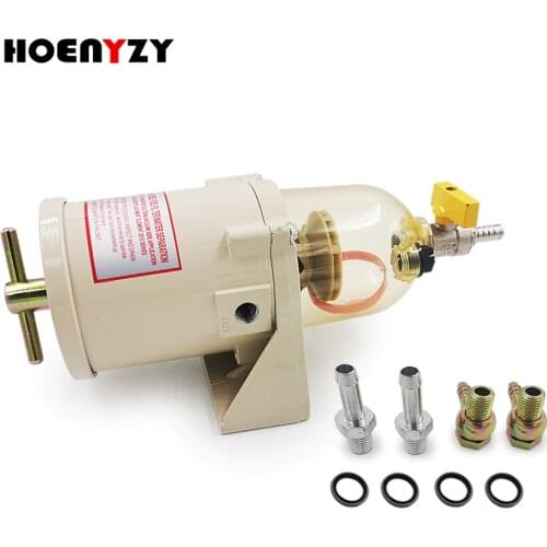 High Quality 500FG/FH Fuel Oil Water Separator Turbine Diesel Engine Racor Filter Cartridge 2010PM With Drain Valve Tap