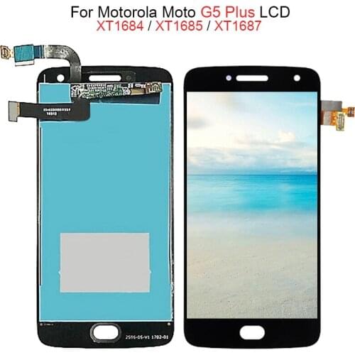 For Motorola Moto G5 Plus 5.2 inch LCD Display XT1685 Touch Screen Digitizer Assembly With Free Tools G5 Plus XT1684 XT1687 LCD